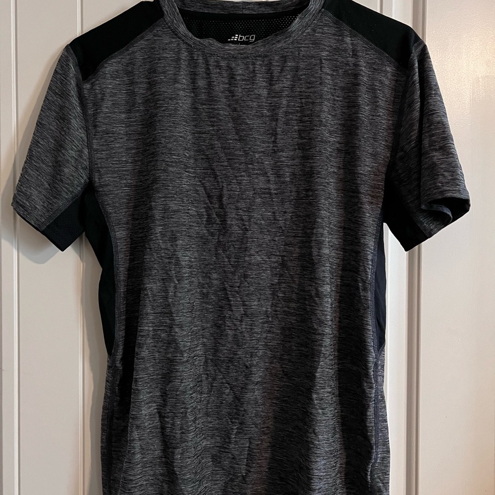 BCG Men's Charcoal and Black Short Sleeve Tee